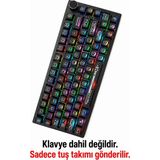 Leaven Mekanik Klavye Keycap -136 Tuşlu Siyah Opal Tuş Takımı