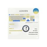Leaven MEKANİK KLAVYE PBT ÇİFT BASKI KEYCAP SETİ BEYAZ SARI MAVİ 128 TUŞLU KEYCAP