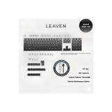 Leaven Mekanik Klavye -Pbt Çift Baskı Keycap Seti- Çizgi Desenli 137 Tuşlu Siyah - Gri Tuş Takımı