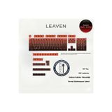 Leaven MEKANİK KLAVYE PBT ÇİFT BASKI KEYCAP SETİ ÇİZGİ DESENLİ 137 TUŞLU SİYAH - KIRMIZI TUŞ TAKIMI