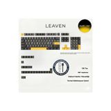 Leaven MEKANİK KLAVYE PBT ÇİFT BASKI KEYCAP SETİ SİYAH -GRİ -SARI 128 TUŞLU KEYCAP