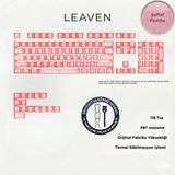Leaven Mekanik Klavye Tuş Takımı Kablosuz Oyun İçin Pembe Şeffaf 118 Tuşlu Keycap Seti - Şeffaf Pembe