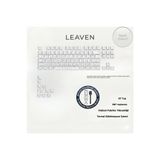Leaven Mekanik Klavye Tuş Takımı-Pbt Çift Baskı Keycap Seti- Çizgi Desenli 97 Tuşlu -Beyaz Tuş Takımı