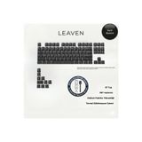Leaven MEKANİK KLAVYE TUŞ TAKIMI-PBT ÇİFT BASKI KEYCAP SETİ- ÇİZGİ DESENLİ 97 TUŞLU -SİYAH TUŞ TAKIMI