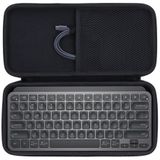 Lebakort Hart Seyahat Koruyucu Kılıf Çanta Logitech MX Keys Mini Kablosuz Kompakt Bluetooth Klavye için (Siyah)