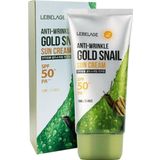 Lebelage Leke ve Kırışıklık Karşıtı Salyangoz Özü İçeren Gold Snail Spf 50 + Güneş Kremi