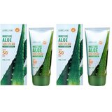 LEBELAGE Nemlendirici Aloe Vera Spf 50 Pa Güneş Kremi Moisture Aloe Sun Cream (2 paketi)