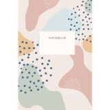 Lebendige Gedanken einfangen: Buntes Design trifft auf klare Linien: - Liniertes hardcover Notizbuch mit kreativem Abstrakt-Cover