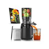 LEBENLANG Meyve Sıkacağı, 250W Güç, 130 mm Geniş Ağız, BPA İçermez Mat Siyah Slow Juicer