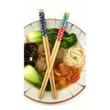 Lebron Çiçek Motifli 10’Lu Bambu Chopstick Seti
