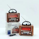 Lebron NS-901BT Nostalji Bluetooth Radio Şömine Görüntüsü - Ahşap