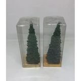 Lebron Yılbaşı Temalı Çam Ağacı Dekoratif Mum 14 Cm 2'Li Set