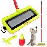 LeBRUSH 2.0 Kısa ve Uzun Kedi Halı için Pet Tüy Çıkarıcı, Köpek Tüyleri | Halı ve Kanepe için Sökücü, Halı Tırmığı, Evcil Hayvan Tüy Alma Aleti, Halı Süpürgesi, Evcil Hayvan Tüyü Tırmığı, Köpek Kürk