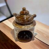 Lecarbee Candles Buhumiss seramik Buhurdanlık-Kahverengi - 1 Adet
