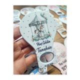 LecaTTe Atlıkarınca Tema Balon Açacak Magnet Yeni Doğan Bebek Mevlidi Doğum Günü Hediyelik Magnet - 10 ADET