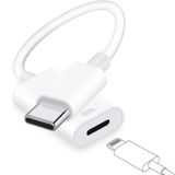 LecLooc USB C - Lightning Kulaklık Ses Adaptörü iPhone 16 15 Pro Max için, Tip C Erkek - Kadın Yıldırım Kulaklık Dönüştürücü Dongle iPad Pro Air Mini MacBook için (Şarj Veri Aktarımı Desteklenmez)