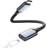 LecLooc USB C - Lightning Ses Adaptörü Kablosu USB Tip C Erkek - Yıldırım HiFi Ses Kadın Kulaklık Dönüştürücü iPhone 16 15, iPad Pro/Air, Macbook, Galaxy S23 S22, Pixel 7 6 ile Uyumlu (Şarj ve Veri için
