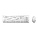 Lecoo CM101 USB Kablolu, QWERTY Türkçe Dizilim Klavye, 1200DPI Optik Kompakt Fare, Win/Mac Uyumlu, Sıvı Dökülmesine Dayanıklı, Sağ ve Sol Elle Kullanıma Uygun, Türkçe Q Klavye & Mouse Set Beyaz