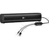 Lecoo DS107 Kablolu Usb/aux Stereo 6W Soundbar Taşınabilir Hoparlör Siyah