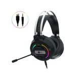 Lecoo HT401 USB Kablolu Kulak Üstü RGB LED Aydınlatmalı Oyuncu Kulaklığı - Ayarlanabilir Kafa Bandı, Konforlu Kulak Yastıkları, 2.2m Kablo, 268g Gaming Kulaklık Siyah