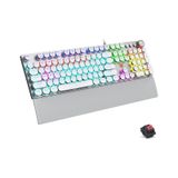 Lecoo KG1102 USB Kablolu Red Switch Makro Tuşlu RGB Mekanik Gaming Türkçe Q Metalik Klavye red-switch