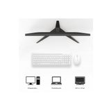 Lecoo Kw204 Kablosuz Türkçe Q Klavye Mouse Set 2.4ghz Sessiz Ergonomik Pil Dahil Beyaz