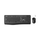 Lecoo KW211 Siyah Kablosuz Türkçe Q Bilek Destekli Membran Klavye & Mouse Seti