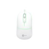 Lecoo MS110 USB Kablolu RGB 2400DPI 4 Tuşlu Sessiz Click Optik Mouse Beyaz