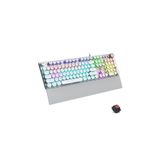 Lecoo USB Kablolu Red Switch Makro Tuşlu RGB Aydınlatmalı Mekanik Gaming Türkçe Q Metalik Klavye KG1102