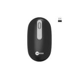 Lecoo WS207 Kablosuz 1600DPI 4 Tuşlu, Şarj Edilebilir, Sağ ve Sol Elle Kullanıma Uygun, Sessiz Tasarım, PC, Mac, Dizüstü Bilgisayar için, USB Mini Alıcı ile Optik Mouse Siyah