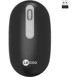 Lecoo WS207 Kablosuz 1600DPI 4 Tuşlu Sessiz Şarj Edilebilir Optik Mouse Siyah