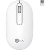Lecoo WS207 Şarj Edilebilir Kablosuz 1600DPI 4 Tuşlu Sessiz Kompakt Optik Mouse Beyaz