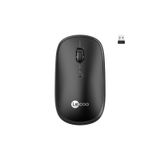 Lecoo WS209 Kablosuz 1600DPI 6 Tuşlu Dual Mod 2.4GHz WiFi+ Bluetooth, Şarj Edilebilir, Windows, Linux, Mac ile Uyumlu 10m Kullanım Alanı Sessiz Kompakt Optik Mouse Siyah