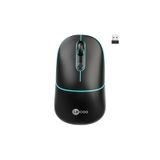 Lecoo WS210 Kablosuz 1600DPI 6 Tuşlu Dual Mod RGB 2.4GHz WiFi+ Bluetooth, Şarj Edilebilir, Windows, Linux ve Mac ile Uyumlu, Sessiz Kompakt Optik Mouse Siyah