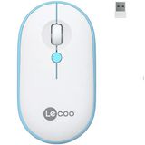 Lecoo WS212 Beyaz Mavi 1600 DPI USB Kablosuz Mouse