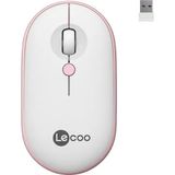Lecoo WS212 Beyaz Pembe 1600 DPI USB Kablosuz Mouse