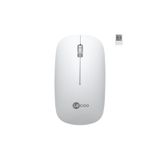 Lecoo WS214 Kablosuz 1200DPI 3 Tuşlu Sessiz PC, Mac, Dizüstü Bilgisayar için, USB Mini Alıcı ile, Sağ ve Sol Elle Kullanıma Uygun Optik Mouse Beyaz