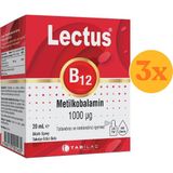 Lectus B12 Metilkobalamin 1000 Mcg Sprey 20 ml - 3 Adet (Toplam 60 Ml) - Dezenfektan Hediyeli (%72 Alkol)