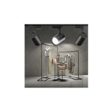 Led 1 Metre Raylı 3 Adet 30w Ray Spot Vitrin Mağaza Armatürü Siyah Kasa Beyaz Işık Spot Lambalar