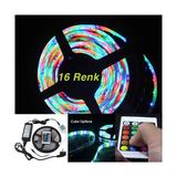 Led 16 Renk 5MT RGB Dış Mekan Şerit Led Kumandalı +2 Amper Adaptör - 5 m