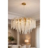 Led 2026 MODEL 80 CM İTHAL KASA AĞAÇ KRİSTAL LÜX SALON AVİZESİ