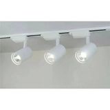 Led 3 Adet 30 W Led Ray Spot Vitrin Mağaza Armatürü 1m Raylı Beyaz Kasa Gün Işığı Işıklı Spot