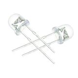 Led 4.8mm Mantar Şeffaf Sarı (100 Adet)