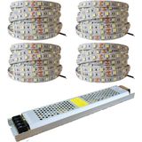 LED 4040 Yeni Nesil 20 Metre Şerit + 12V 25 300 Watt Trafo Oturma Odası, Yatak Odası ve Mutfak Için Gizli Aydınlatma (Beyaz) - 1 m - 00 Beyaz