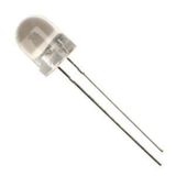 Led 8mm Beyaz Şeffaf Mantar 10 Adet