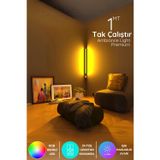 Led Abajur Aplik Gece Lambası Rgb Lambader 16 Renkli Uzaktan Kumandalı Işık 4 Animasyonlu Dipsiz100d
