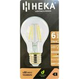 LED Ampul, 6W (51W), 6500K Beyaz Işık, E27 Duy, Şeffaf - 0,5 W - Altın