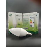 LED Ampul (E.14) Mum Ampul,beyaz Işık (7.watt=60 Watt)(4.adetli Paket) - Kar Beyazı
