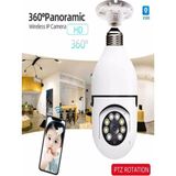 LED Ampul Kamera 360 Derece Görüntüleme Kablosuz Gece Görüşlü Çift Yönlü Ses Akıllı Hareket Algılama
