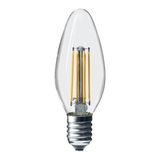 LED Ampul Rustik Flemanlı Mum 4W E14 6500K Ack - Beyaz
